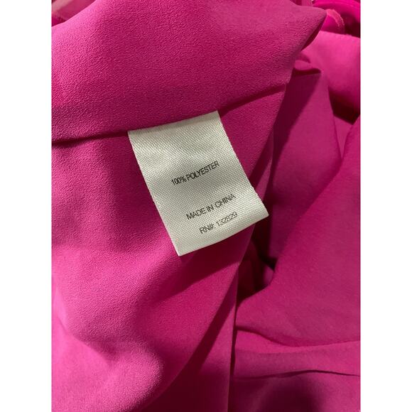Lovers and Friends 'Marisol' Fuchsia Satin Gown Size S - NWT - Picture 4 of 5